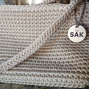 The Sak Small Crochet Tan Purse